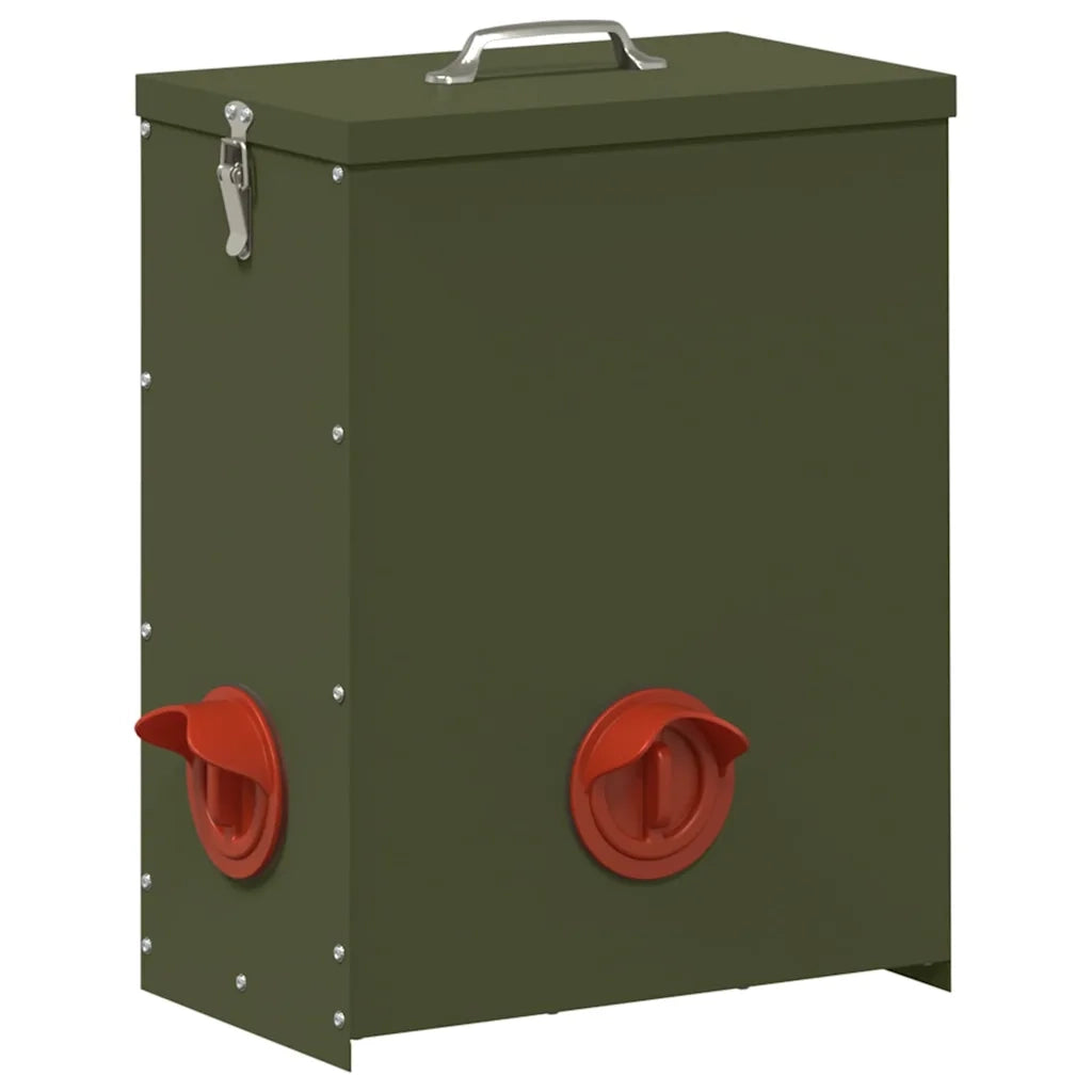 Feeder per pollo Verde oliva 32,5 x 20,5 x 43 cm 874685