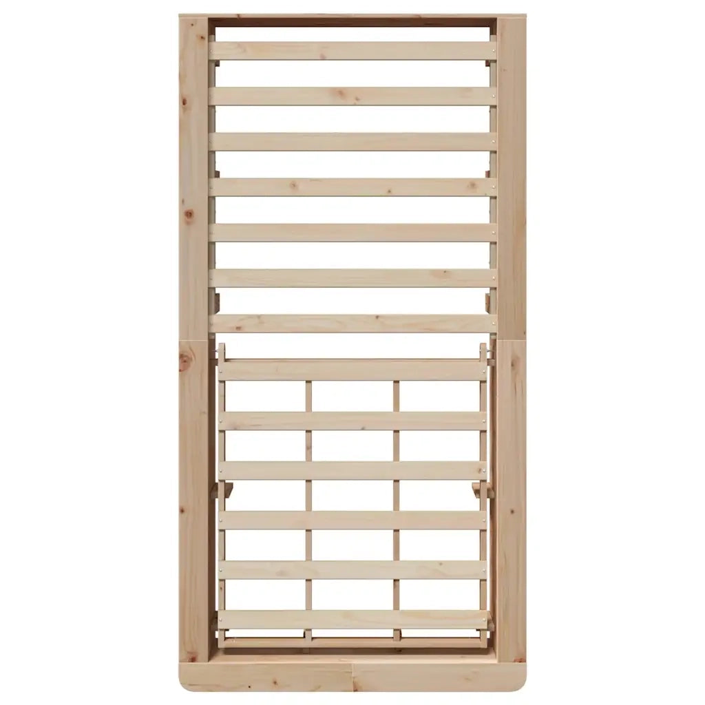 Letto singolo | Letto per adulti | Struttura del letto Marrone 80 x 200 cm Pino massello