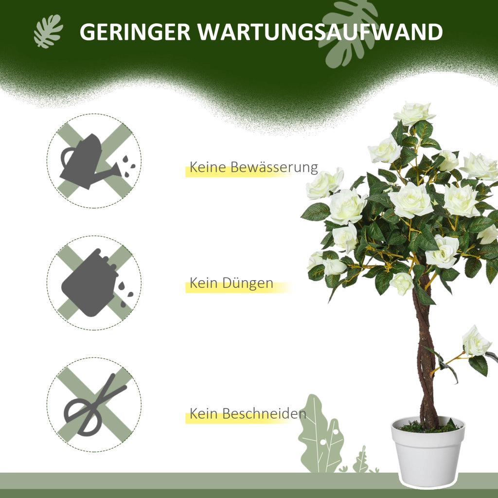 Pianta artificiale ¨C zephmum ¨C in vaso di cemento