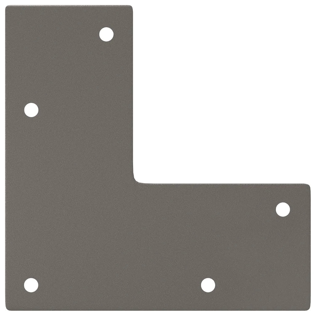 Gambe a forcina per tavolino 4 pz-Set di 4 Gamba per Tavolo in acciaio naturale 30 cm in acciaio massiccio 115045