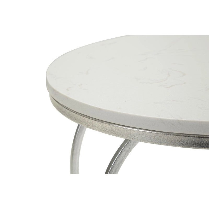 Tavolinetto Heart Argento cm ø 40x45,5