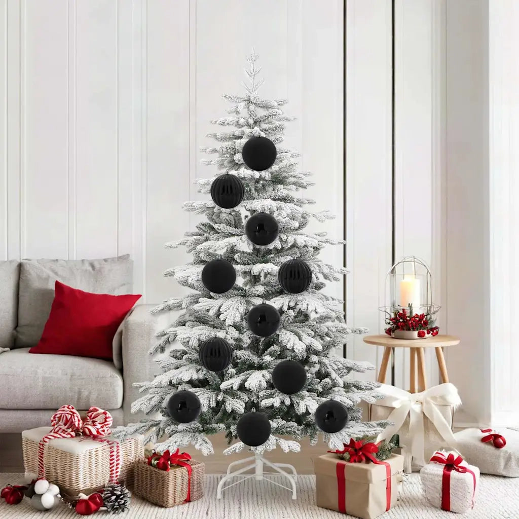 Set di Palline di Natale XL 9 pcs Nero Plastica 42018858