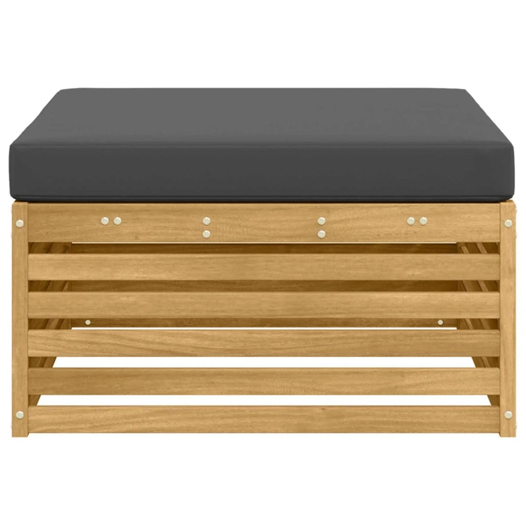 Poggiapiedi da Esterno Legno di Acacia Massello Bianco CFW2559770