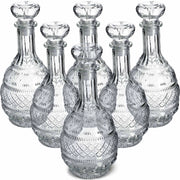 Caraffa per whisky KADAX, bottiglia in vetro cristallo da 1 litro con tappo di sughero, confezione da 6 pezzi.