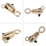 Chiusura a vite 5 Ton - Due vie (Superiore e Verticale) - Chiave a vite autoavvamante - Acciaio Inox - Compatta e Leggera - Presa Fissa