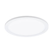 Plafoniera Moderna Sarsina Alluminio Bianco Luce Led Integrato 17W