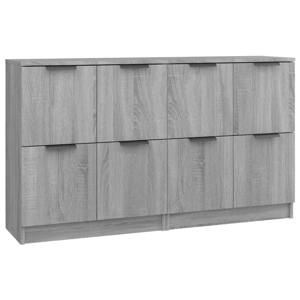 Credenze 2 pz Grigio Sonoma 60x30x70 cm in Legno Multistrato 3115810