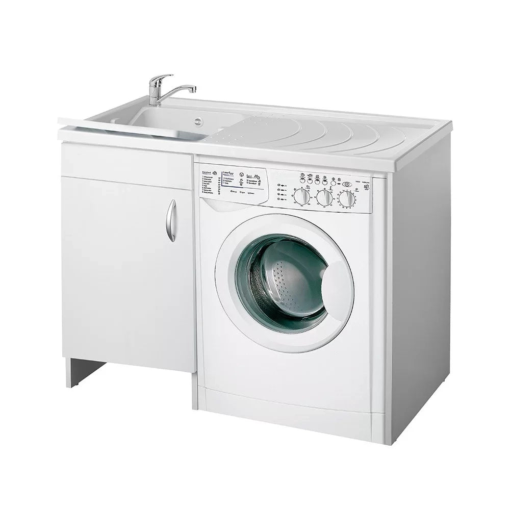 Coprilavatrice bianco 109x60 cm versione sinistra - Serie Eco