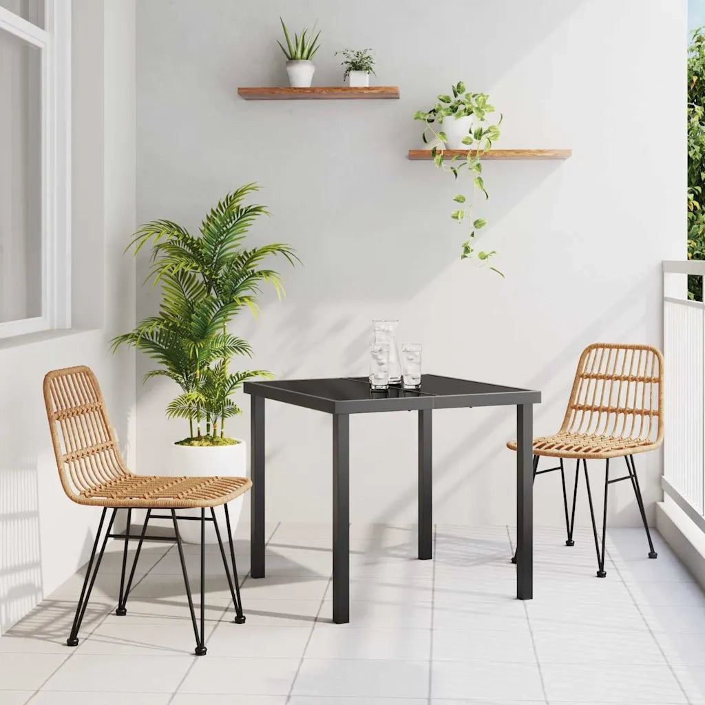 Set da Pranzo per Giardino 3 pcs Marrone 3379191
