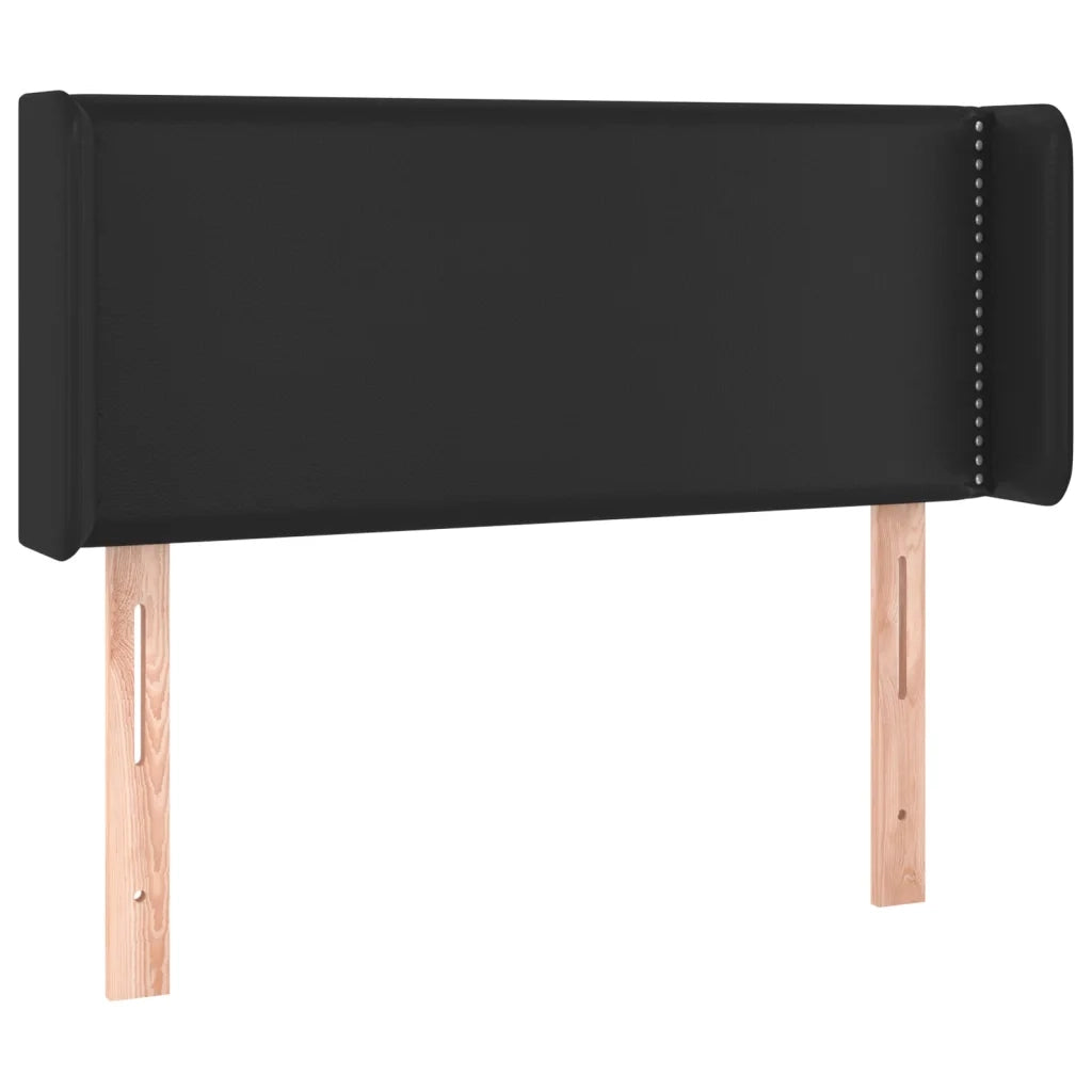 Testiera a LED-Testata con LED Nera 93x16x78/88 cm in Similpelle 448107