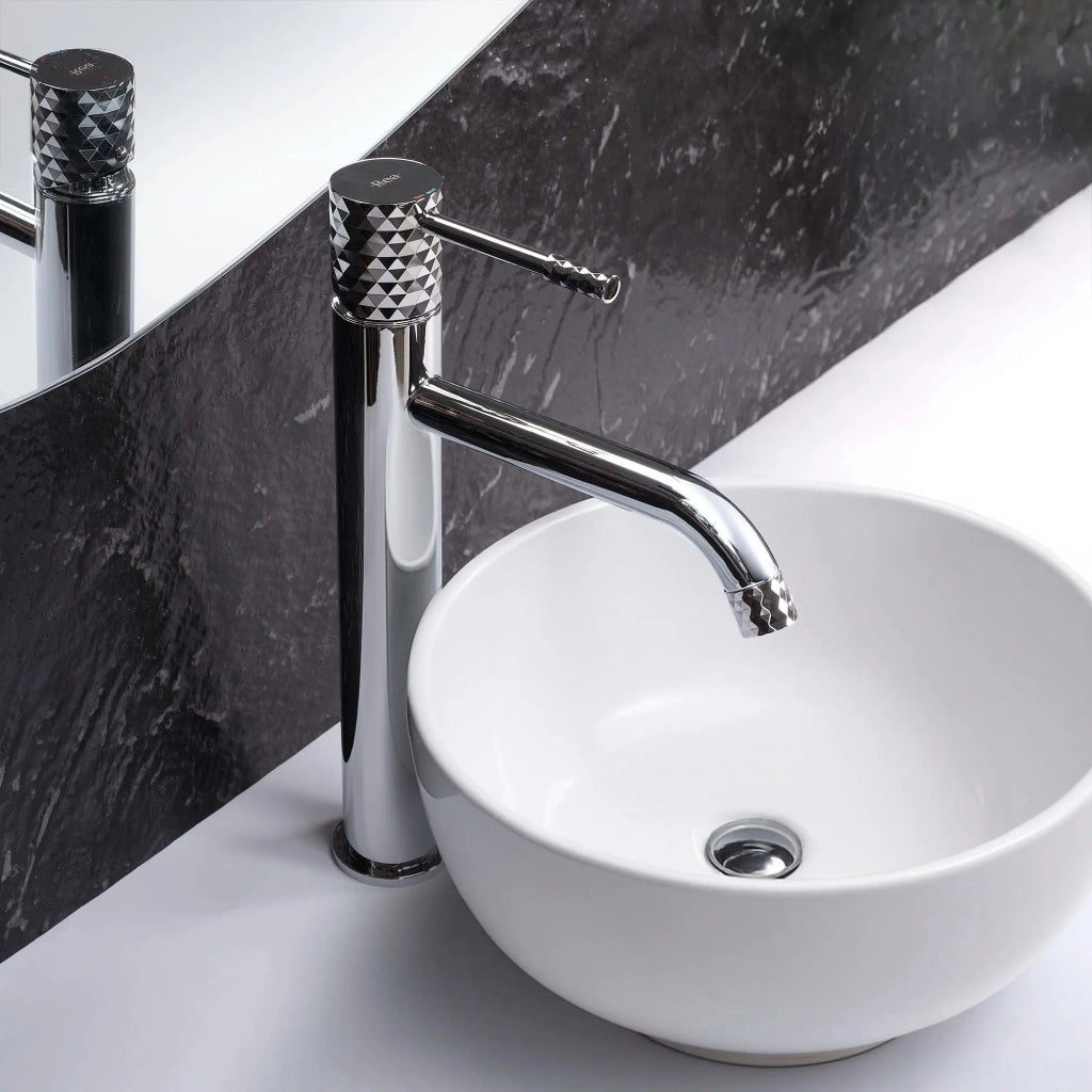 Rubinetto Da Lavabo Rea Lungo Diamond Chrome High
