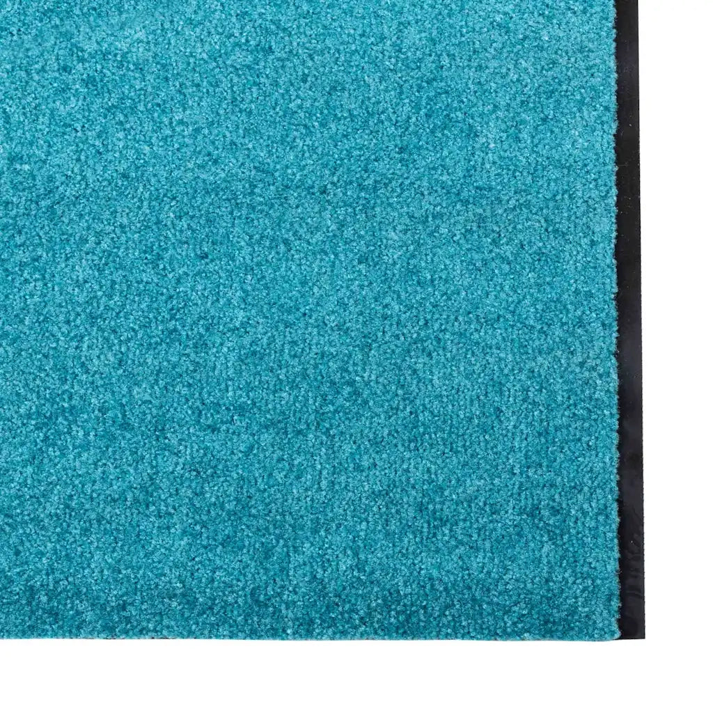 Tappetino Ciano e Nero 120 x 350 cm 100% Poliammide 4100751