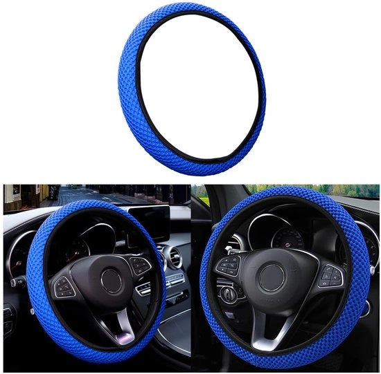 Supporto per sterzo universale - Antiscivolo e termoresistente - 37-38 cm - Microfibra - Flessibile e scalabile - Adatto per sterzo