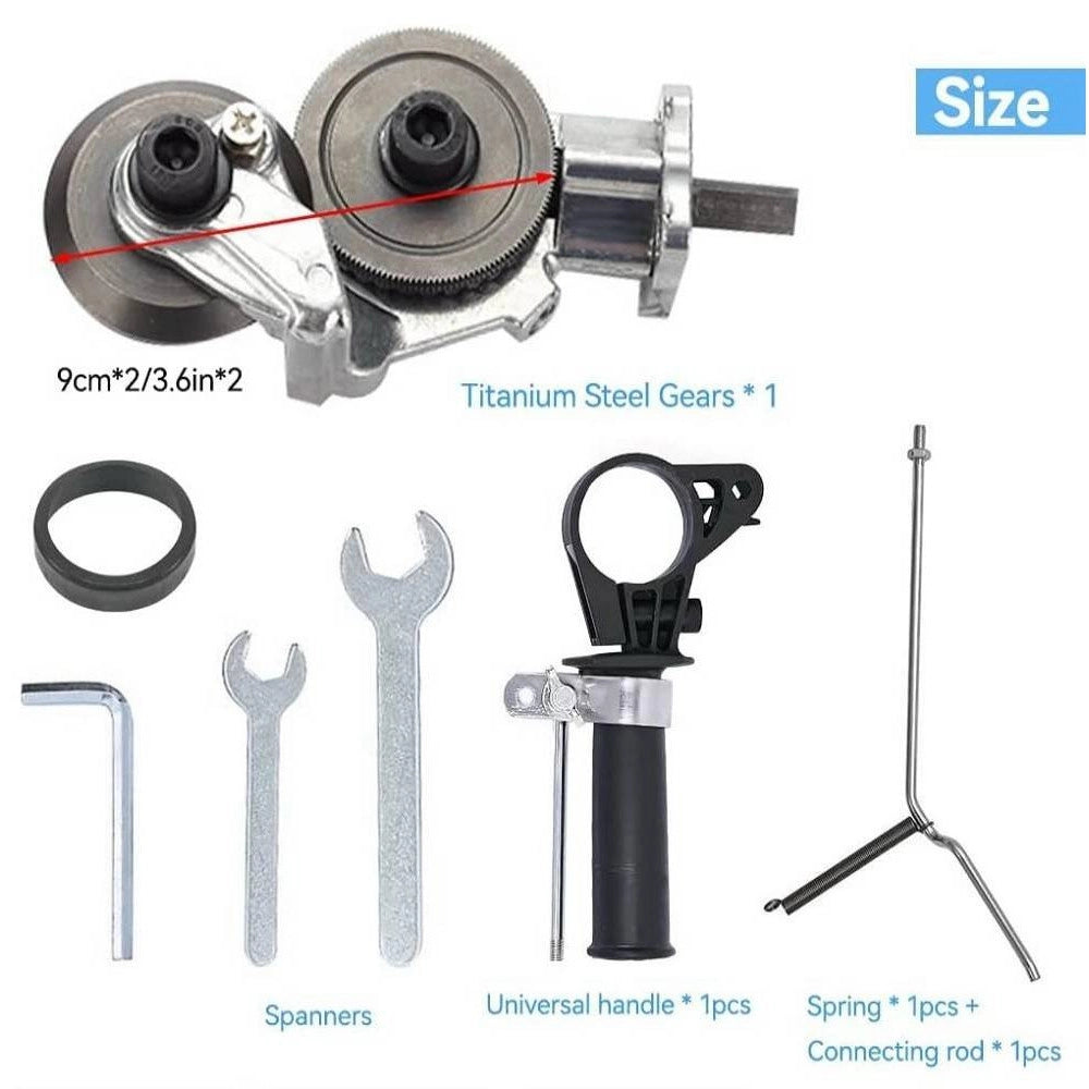 Trade Shop - Kit Trasformazione Da Trapano In Cesoia Elettrica Per Taglio Lamiera -