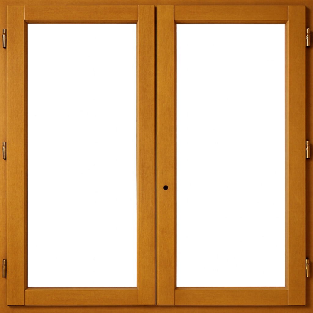 Finestra in legno a 2 vetri Altezza 95 X Larghezza 100 (dimensioni del tavolo) senza maniglia