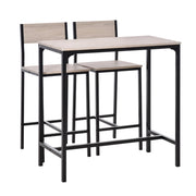 Set Tavolo da Pranzo con 2 Sedie ¨C Minimal ¨C Legno Naturale