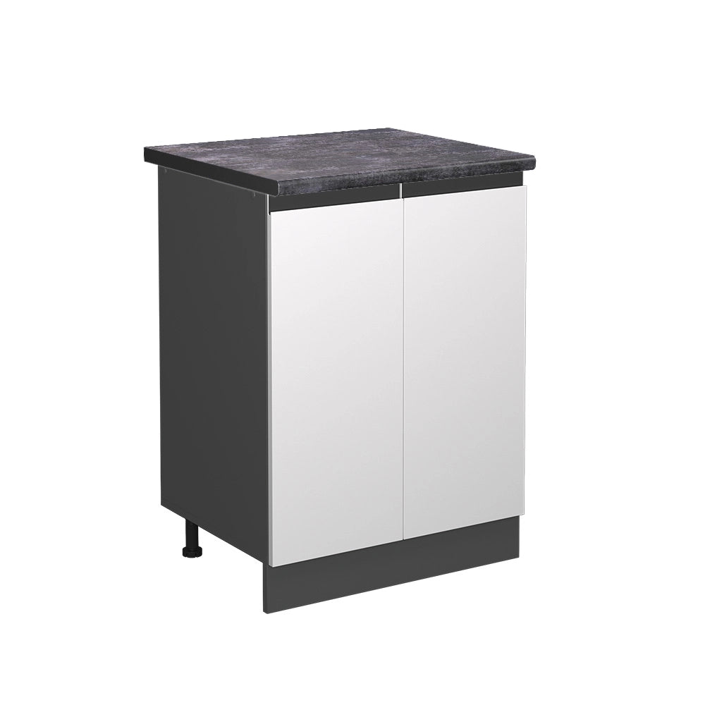 Vicco Mobiletto base cucina Bianco 60 cm , PL Antracite