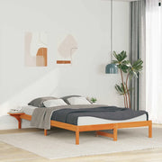 Letto con Tavolini Laterali Marrone cerato 160 x 220 cm 873252