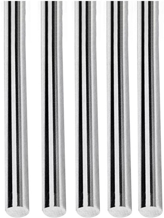 Stecche RVS - 1,5 mm x 70 mm - Costruzione - DIY - Modello Auto - Aereo - Adatto per Craft - Color argento - 5 pezzi - Stecche cilindriche solide per la costruzione di modelli di auto, aerei e navi.
