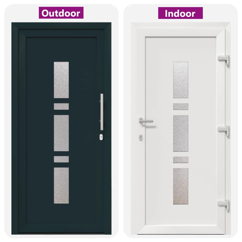 Porta Frontale Antracite 88 x 200 cm PVC