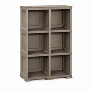SCAFFALE 3 MODULI WENGÉ 79X42,5X125 CM – LIBRERIA VERTICALE SALVASPAZIO PER ZONA LIVING E STUDIO
