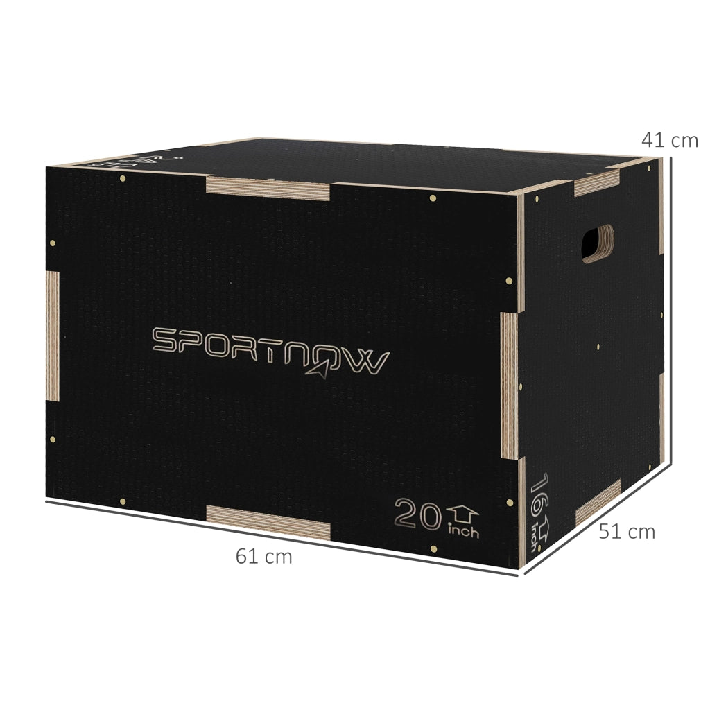 Box Jump Pliometrico 3 in 1 ¨C Xylo ¨C Legno 41/51/61 cm