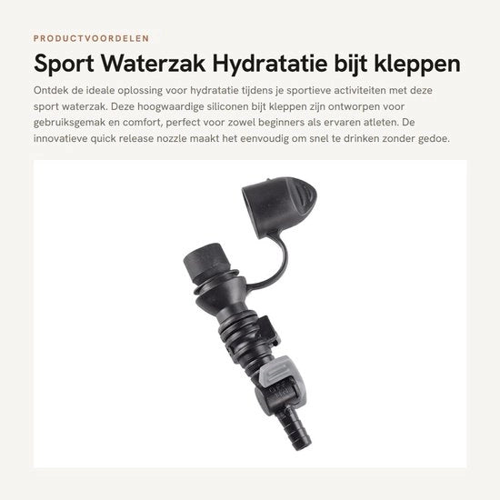 Nozzle di idratazione in silicone di alta qualità - Pompiglio autosigillante - Installazione facile - Idoneo per l'uso in campeggio - Progettazione ergonomico - Otre da idratazione