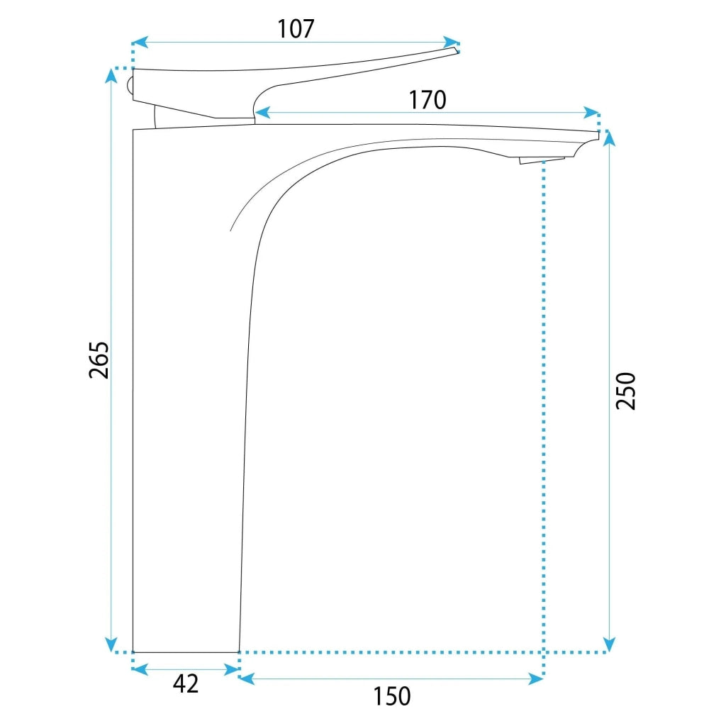 Rubinetto Da Lavabo Premium Rea Vision Chrome High