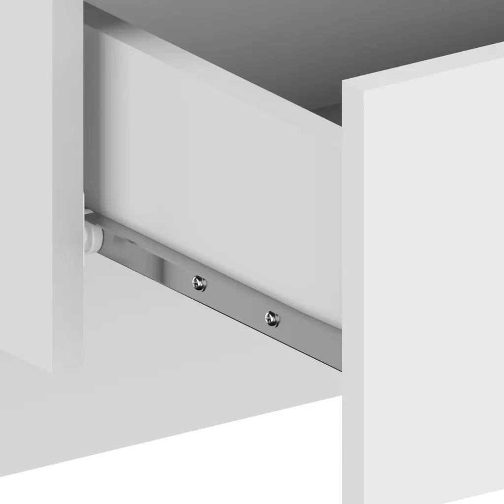 Comodini a Muro 2 pz Bianco Lucido 810948