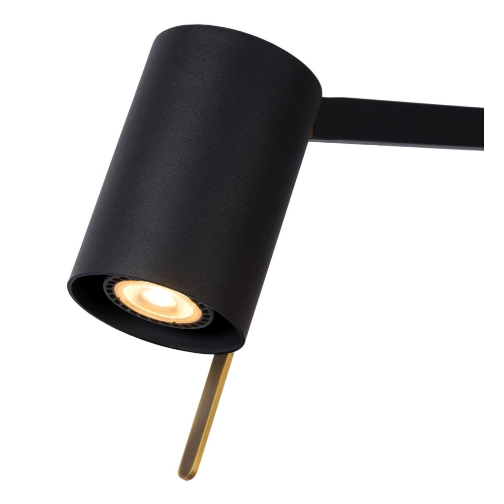 Lampada da terra Lucide Lesley nera GU10 35W 128cm