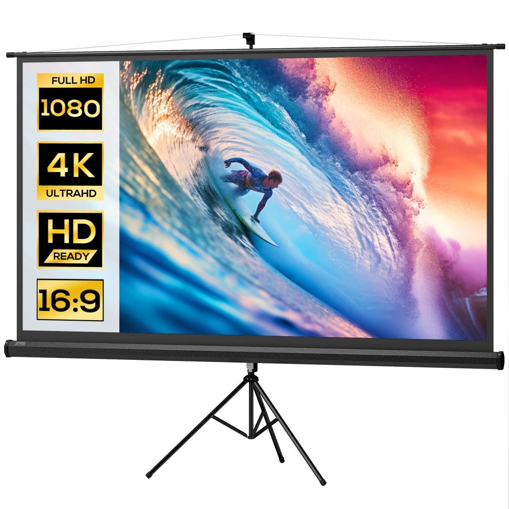 Schermo per Proiettore con Treppiede ¨C Xylo ¨C 221x124cm 100" 16:9 HD 4K