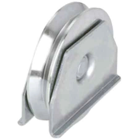 RUOTA CON SUPPORTO LATERALE PER CANCELLI GOLA Y 100 mm