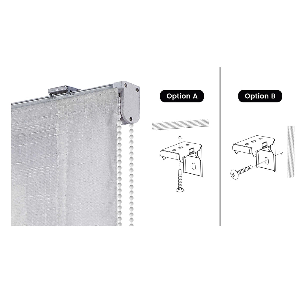 Tenda a Pacchetto Senza Astine Bianco 60x175 cm