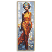Dipinto Su Tela Con Cornice Daphne -b- cm 52x4,5x152