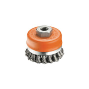 Spazzola a tazza 70 mm – Fili ritorti M14 per smerigliatrice – Brizo