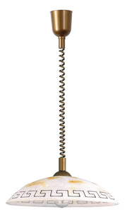 Lampada sospensione cucina regolabile E27 60W bronzo