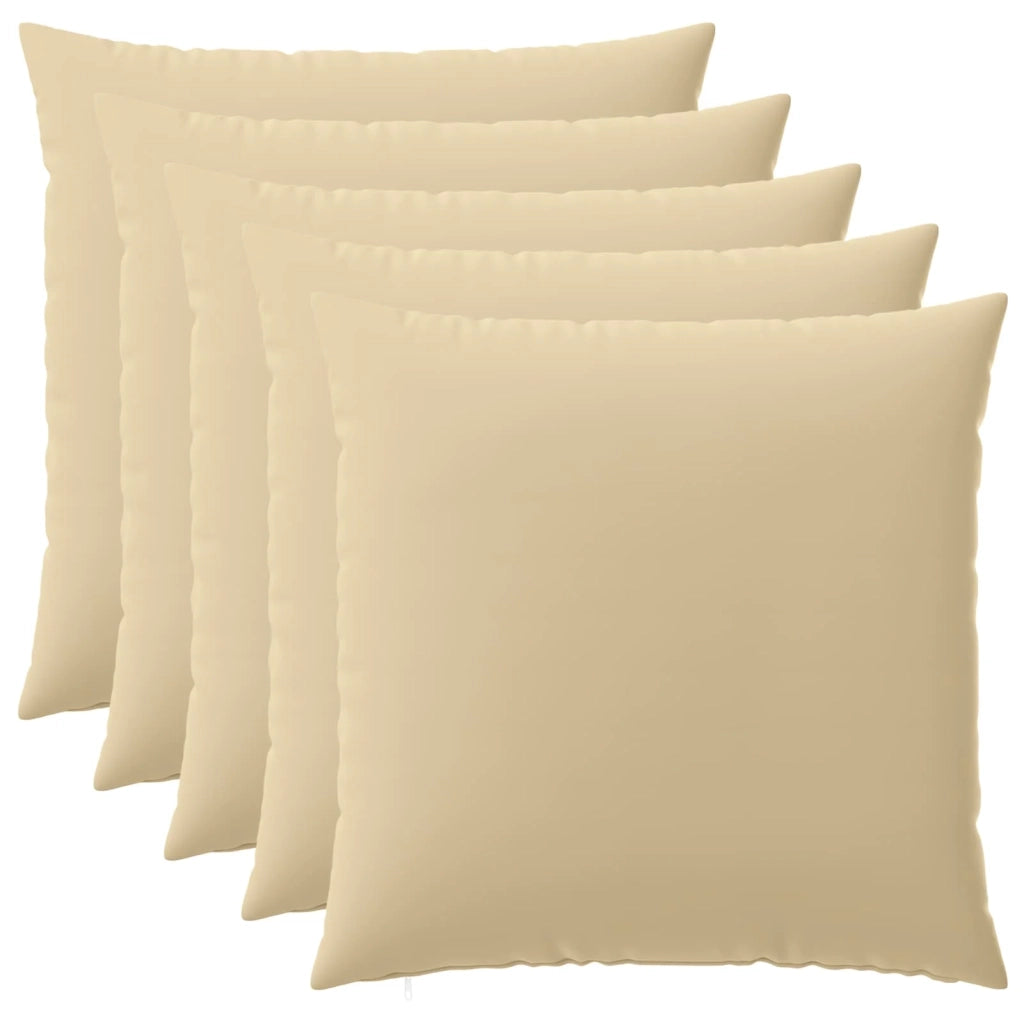 Federa 6 pcs HEERLEN Beige 80 x 80 cm Poliestere 913654