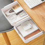 Organizzatore di Cassetti Mini Box di Organizzazione per Ufficio Cassettiera Nascosta Bianca - Set di 2