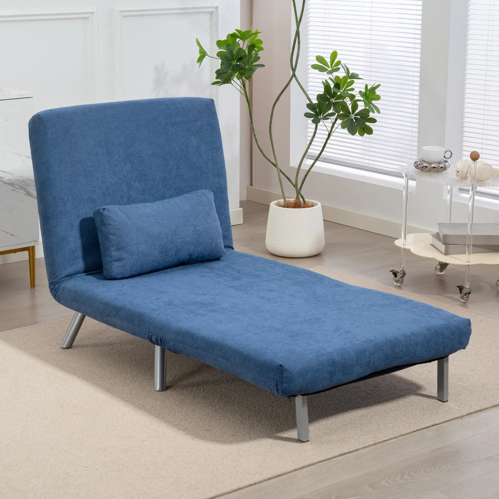 Poltrona letto ¨C zephmum ¨C Tessuto blu