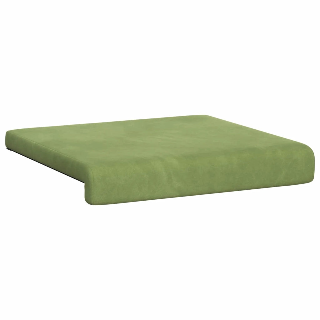 Cuscino per panchina 4 pcs Velluto Verde chiaro 42043101