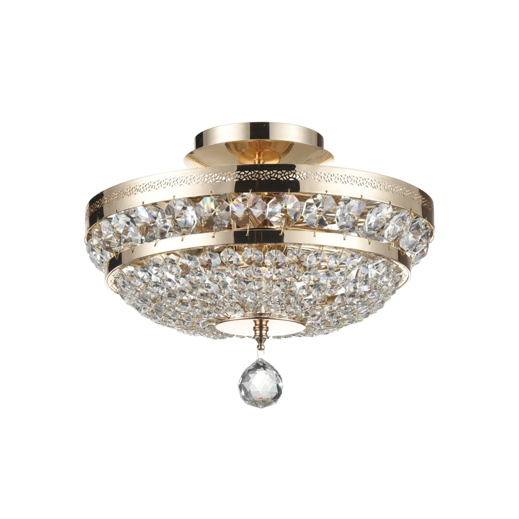 Maytoni Plafoniera contemporanea Ottilia 3 luci E14 oro metallo diffusori metallo