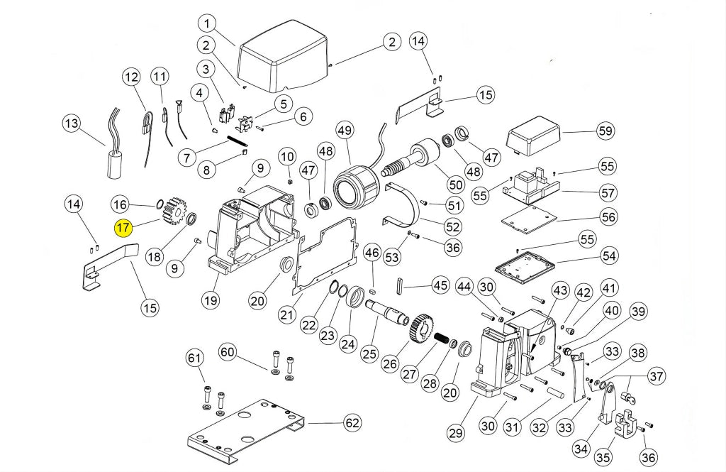 113000 INGRANAGGIO EXT. Z16 M4 AG FUTURE KV10 RICAMBIO
