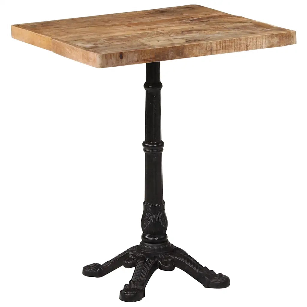 Tavolino da Bistrot 60x60x77 cm in Legno di Mango Grezzo 321084