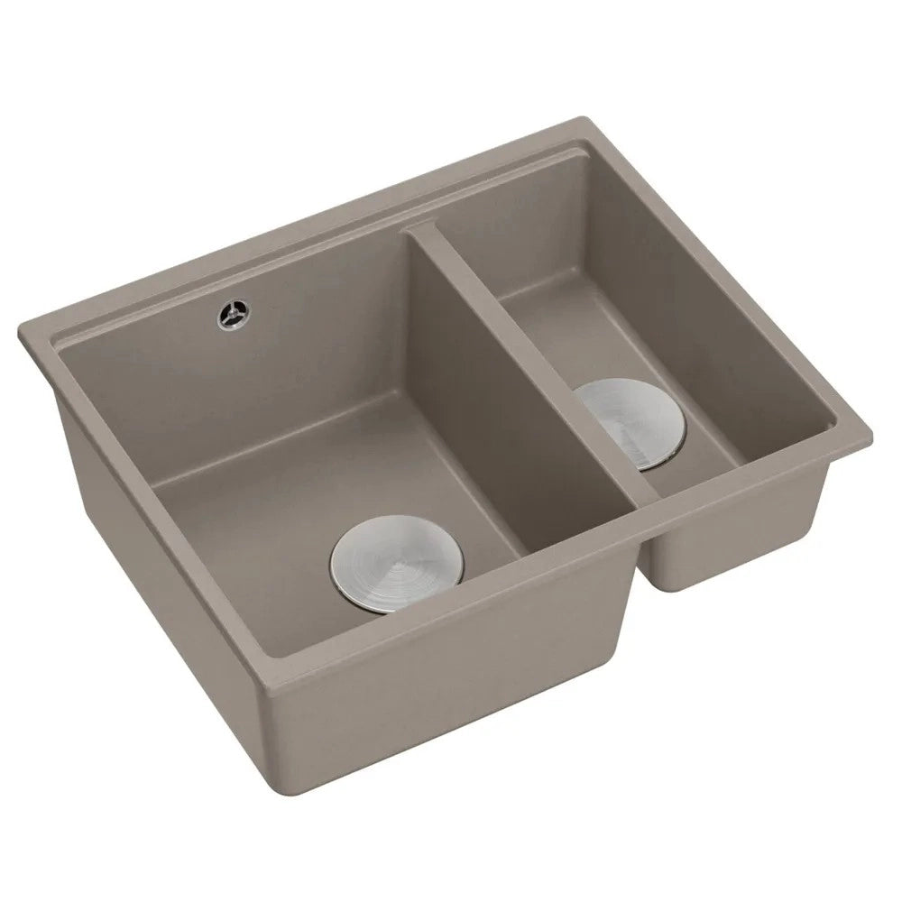 Lavello In Granito Logan 150 Beige Tappo oro