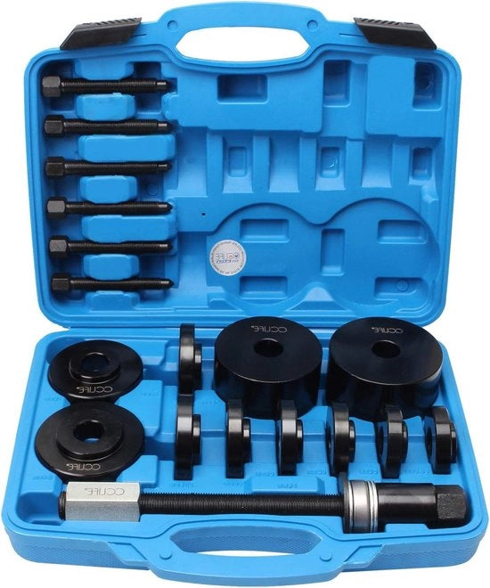 Set di smontaggio e montaggio per cuscinetti a rulli universali a 19 pezzi