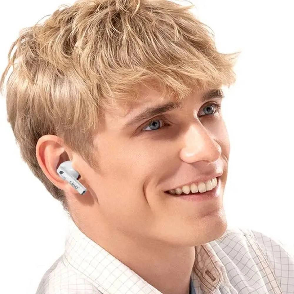 Trade Shop - Set Doppio Auricolare In-ear Bluetooth Wireless 10 M Con Comandi Touch Led Tws66 -