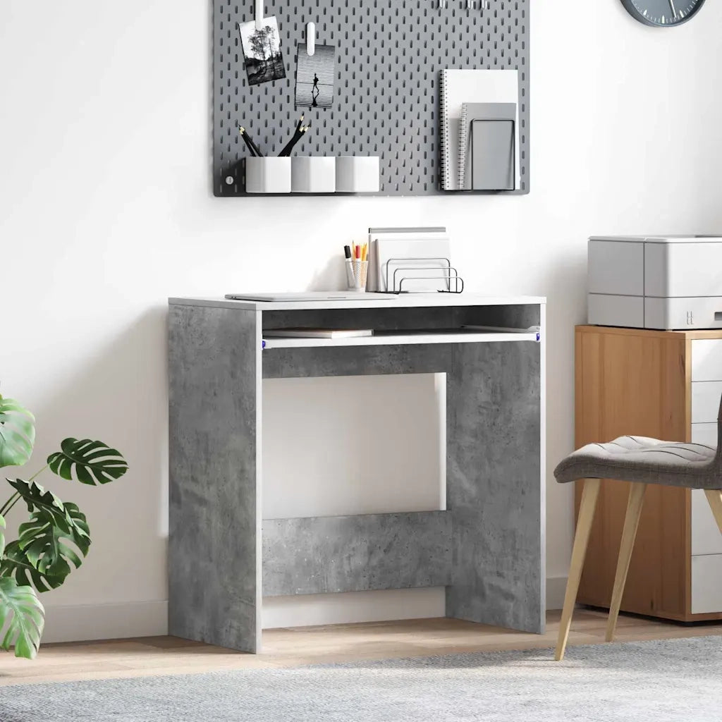 Scrivania Grigio cemento 77.5 x 43 x 79 cm Legno multistrato 869517