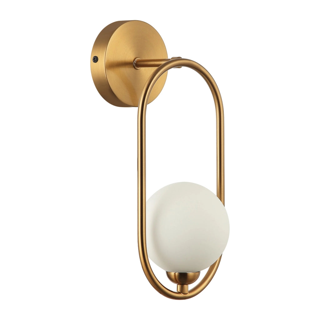 Applique moderna bronzo anticato ovale G9 1L Italux