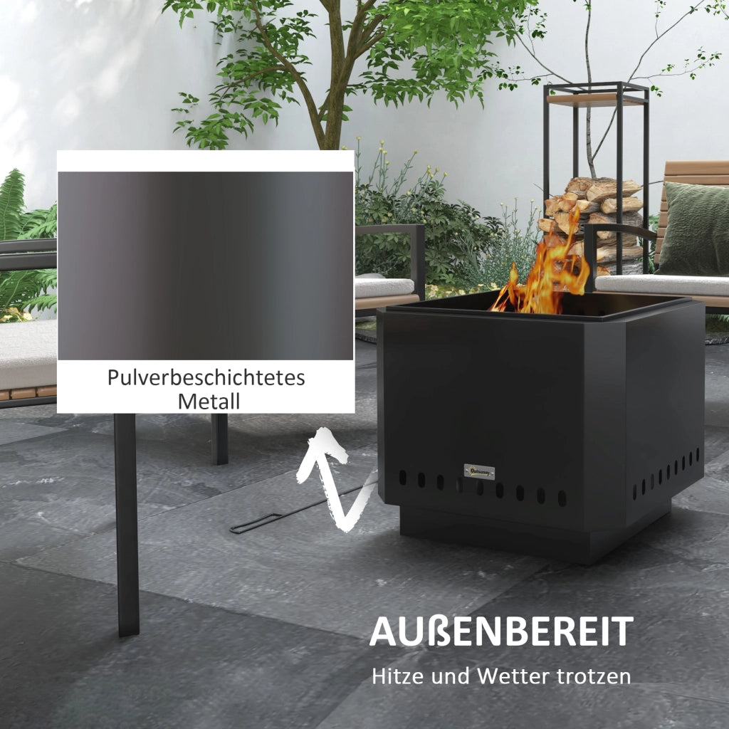 Braciere da giardino ¨C Minimal ¨C 48x48x41 cm nero