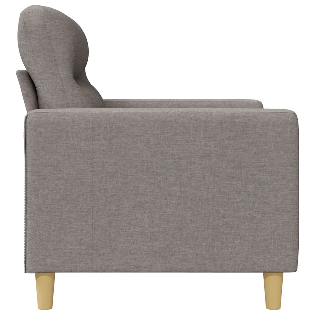 Divano a 2 Posti-Sofa 2 Posti Tortora 120 cm in Tessuto 848456